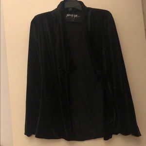 Black Velvet Nasty Gal blazer - small